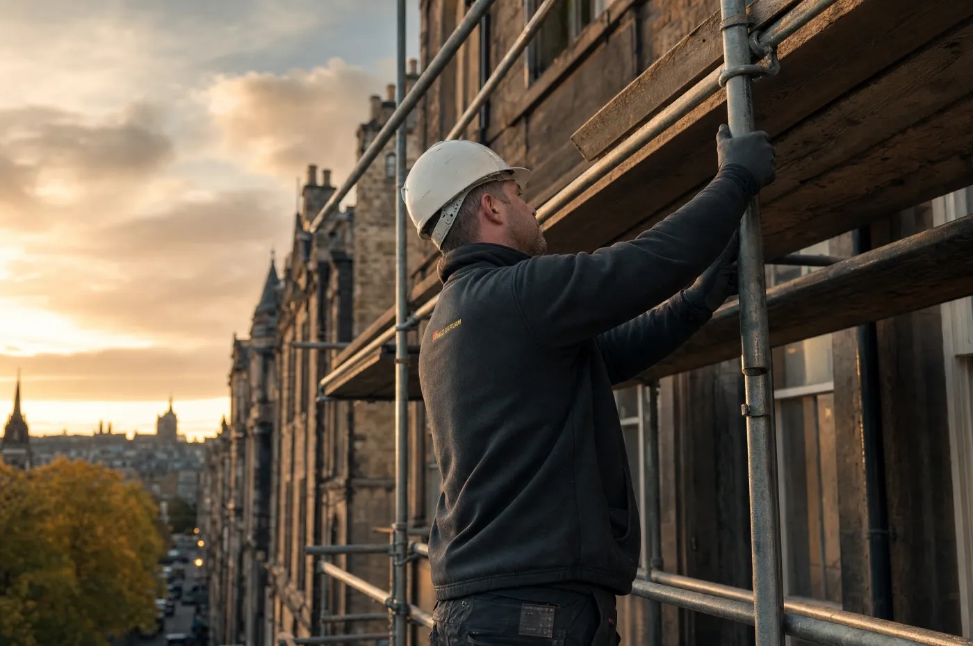 Roofing scaffolding and access